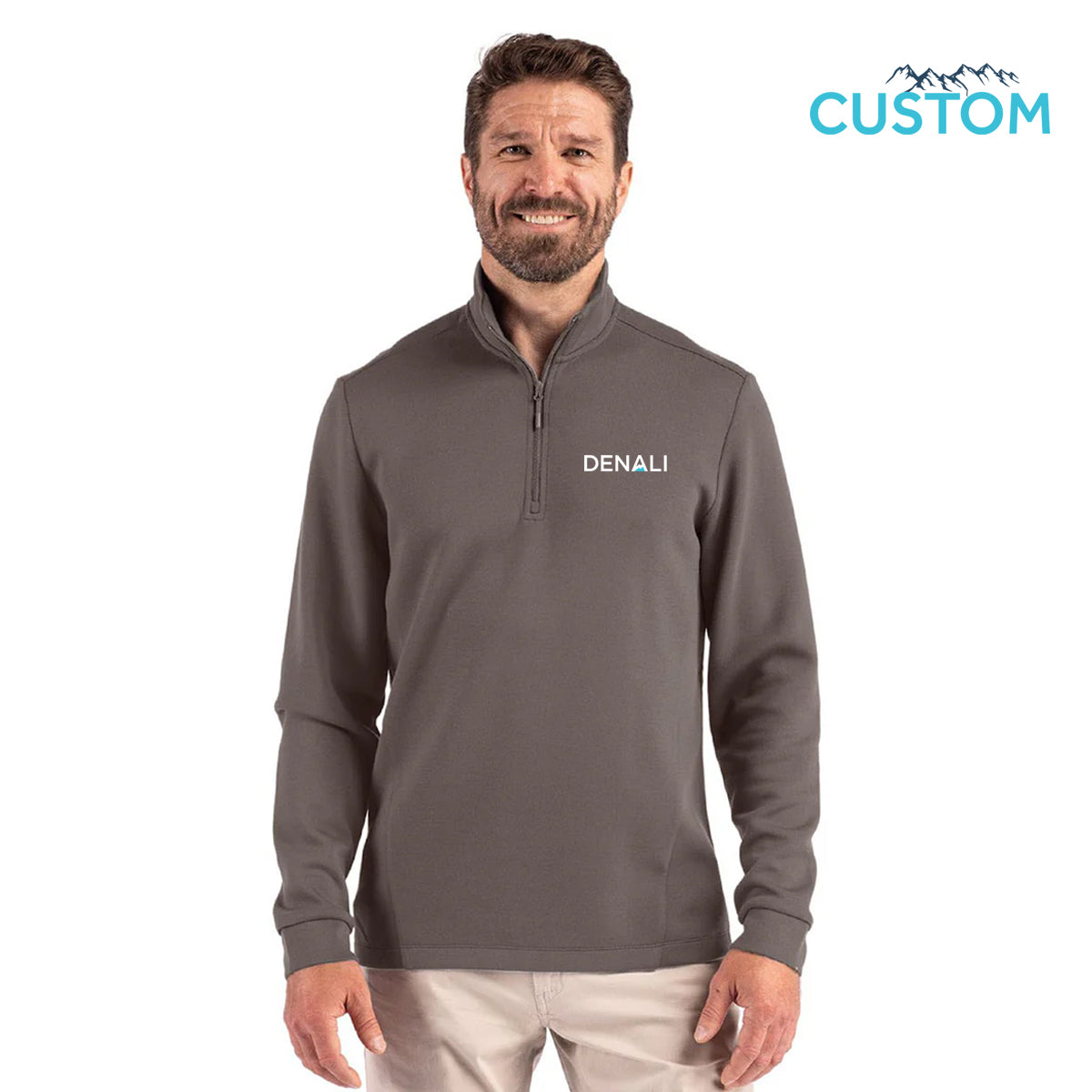 Denali Clique Haven Recycled Mens Quarter Zip Sweatshirt