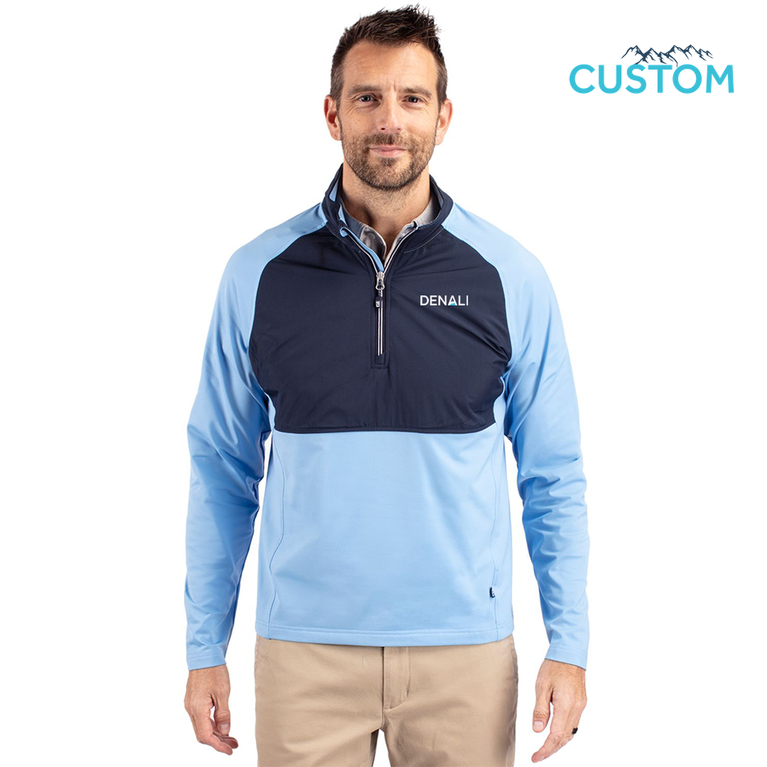 Denali Cutter & Buck Adapt Eco Knit Hybrid Recycled Mens Quarter Zip