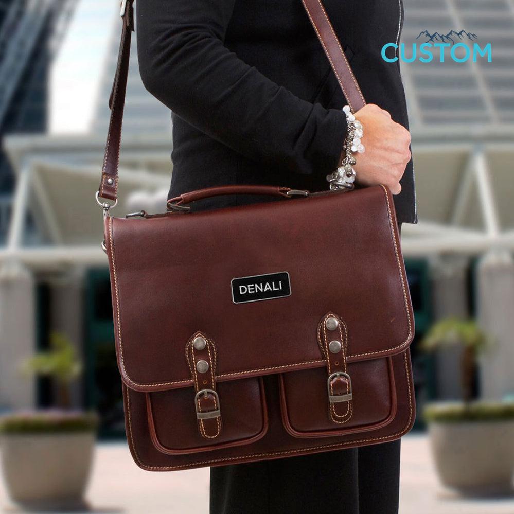 Denali Dark Leather Briefcase