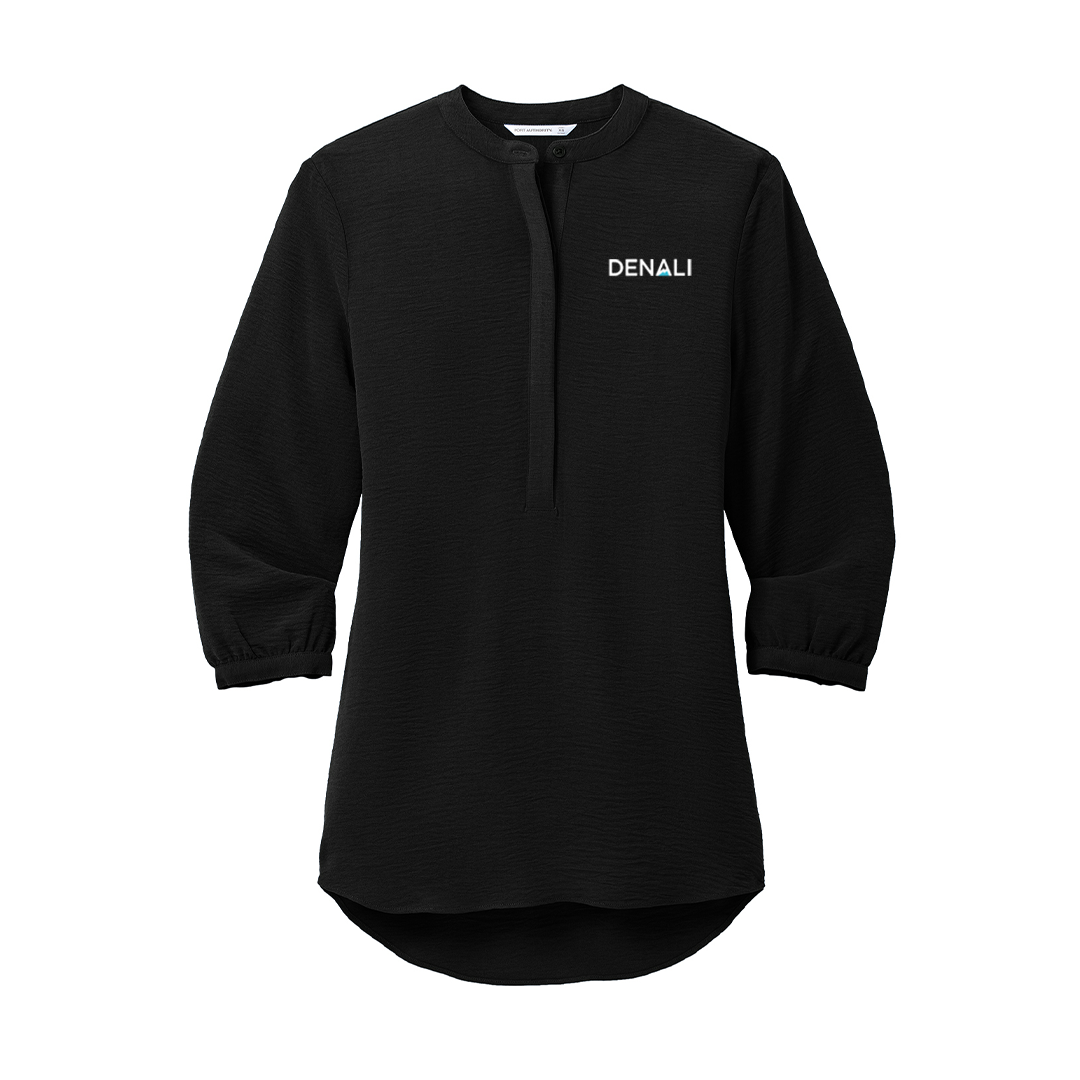Denali Women's 3/4-Sleeve Textured Crepe Tunic