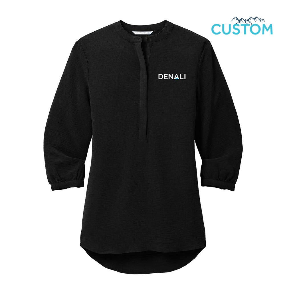 Denali Ladies 3/4 Sleeve Textured Crepe Tunic