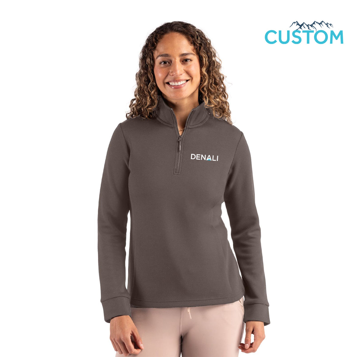 Denali Clique Haven Recycled Womens Quarter Zip Sweatshirt