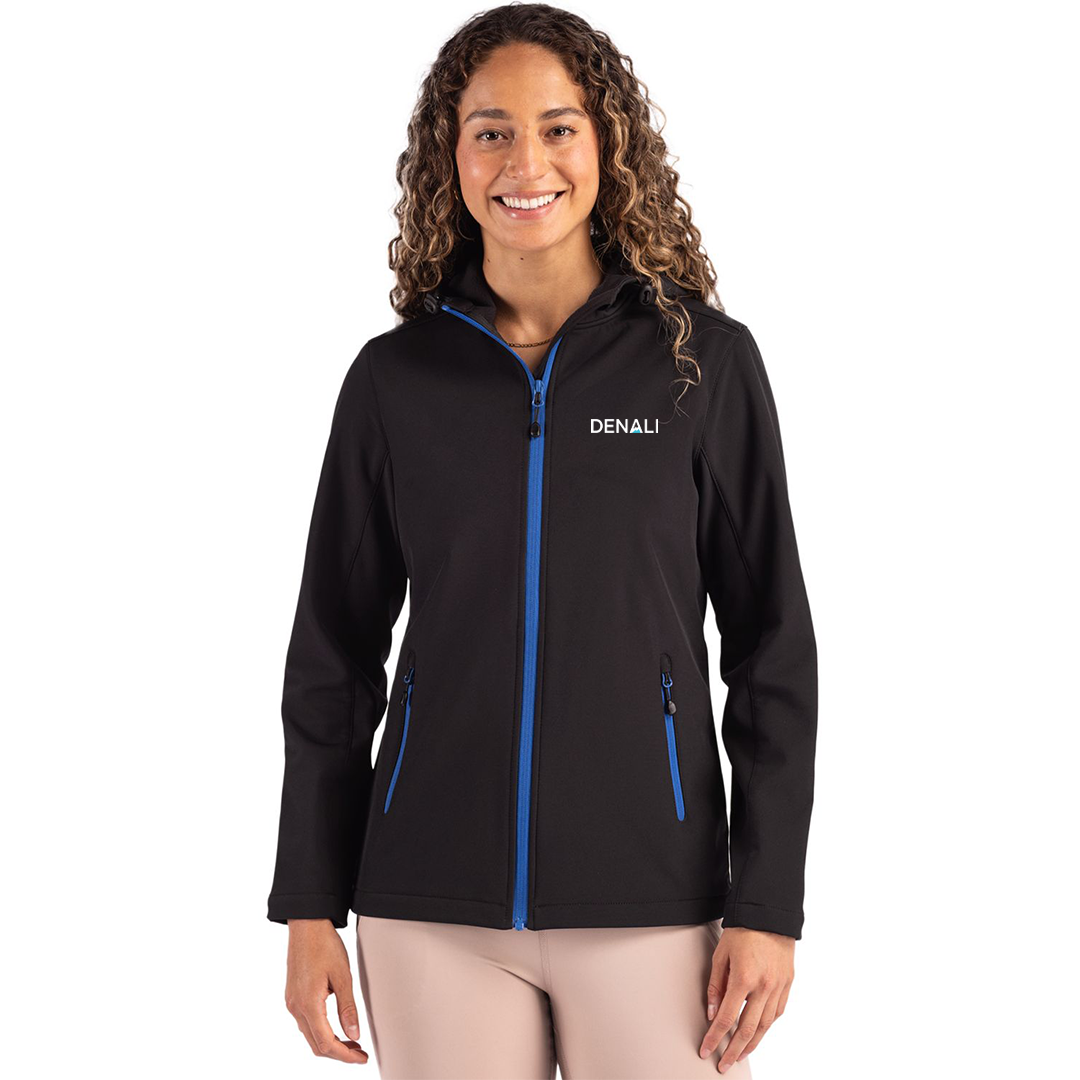 Denali Clique Tempo Recycled Stretch Softshell Womens Hooded Jacket