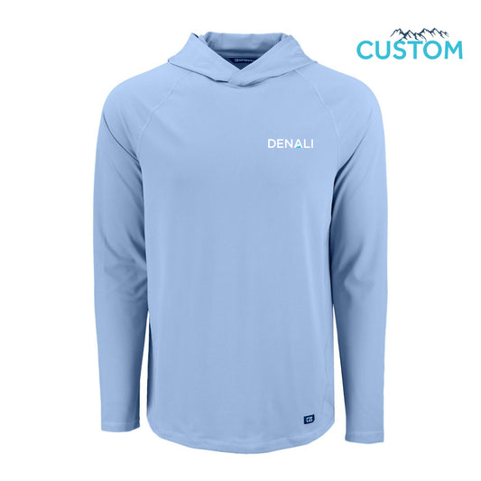 Denali Cutter & Buck Prospect Recycled Featherlight Stretch Mens Hooded Pullover