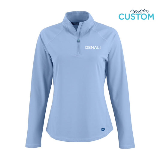 Denali Cutter & Buck Prospect Recycled Featherlight Stretch Womens Quarter Zip